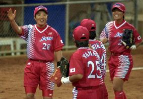 Utsugi greets team after 2-1 win over New Zealand